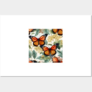 Monarch Butterflies Watercolor 17 Posters and Art